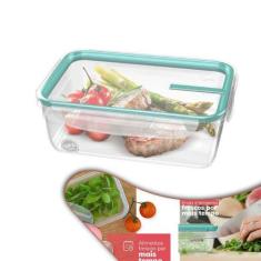 Pote Com Travas 1,24L Porta Alimentos Geladeira Cozinha - SR1751 Sanre