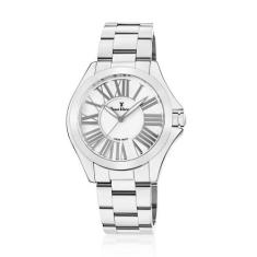 Relógio Pulso Jean Vernier Analógico Feminino JV01124, Prata