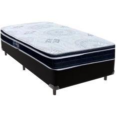 Cama Box e Colchão Orthosono D33 Com Pillow Top Solteiro Anjos