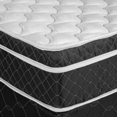 Cama Box + Colchão Netsono Queen Class One Face Molas Pocket 158x198x52cm
