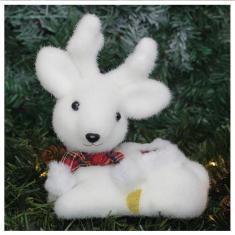 Kit 3 Bonecos De Natal Enfeite Natalino Rena Felpuda 20cm