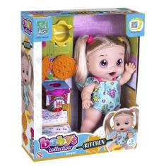 Boneca Babys Collection Kitchen Lançamento - Super Toys