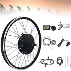 Kit De Roda De Bicicleta Elétrica 20"/24"/26"/27,5"/28"/29"/700C Kit De Conversão De Roda Dianteira Para Bicicleta Elétrica Com Controlador Inteligente Display LCD3 Para Bicicleta De Estrada,48V/3