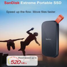Hd Externo Ssd 1 TB Sandisk Portátil 3.1 Usb-c Cor Preto