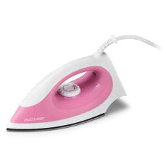 Ferro de Passar Roupa a Seco Multilaser Rosa e Branco 1200W