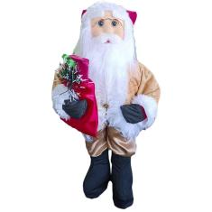 Boneco Papai Noel Dourado - 40cm