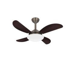 Ventilador Teto Fly Bronze 4 Pás Mdf Turbo Sala Ventax 110V
