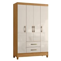 Guarda Roupa Solteiro Paraty 4 Portas e 2 Gavetas - Moval