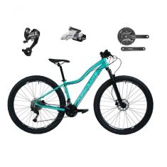Bicicleta Feminina Aro 29 Absolute Hera 27v Câmbios Shimano Altus Freios Hidráulicos - Verde Tam.15