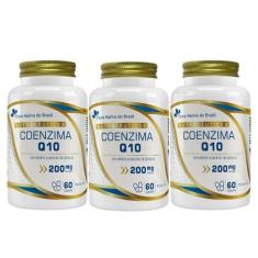 3x Coenzima Q10 200mg 60 Cápsulas - Flora nativa do brasil