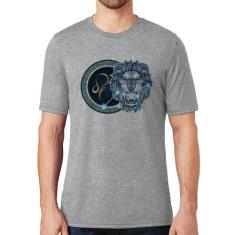Camiseta Signo Leão Astrologia - Foca na Moda, Cinza, G