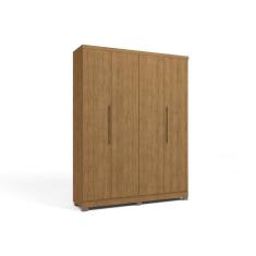 Guarda Roupa Casal 4 Portas e 3 Gavetas c/ Pés Duo H554 Freijó - Kappesberg