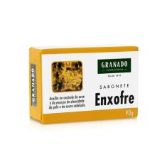 Sabonete em Barra 90g Enxofre para Acne e Oleosidade Pele e Couro Cabe