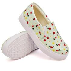 Slip On Tênis Dk Uze Shoes Estampas Delicadas Sola Leve Feminino-Feminino