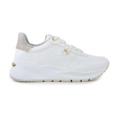 Tênis Feminino Via Marte Branco Dourado - 232605-Feminino