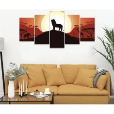 Quadro Decorativo Sala Quarto Escritório Leão Rugido