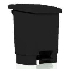 Lixeira Plástica Retangular com Pedal 15 litros - preto
