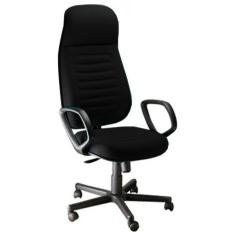 Cadeira Presidente Com Espaldar Alto Linha Blenda Preto