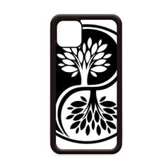 Capa Culture Religion White Yin-yang redonda para iPhone 12 Pro Max para Apple Mini Mobile Case Shell