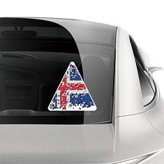 DIYthinker Adesivo de carro com estampa de bandeira abstrata da Islândia