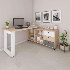 escrivaninha next 3 gv carvalho e branca