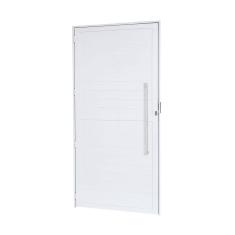 Porta de Alumínio Lambri 210x100cm Batente 4cm Cristal Ramassol