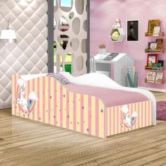 Mini Cama Fun Unicórnio Meigo Infantil Com Colchão