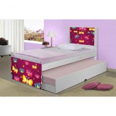 Bicama Juvenil Adesivada Borboletas