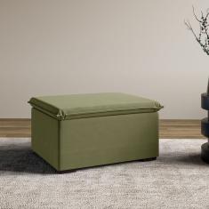 Sofá Modular Puff 70cm Zen Cabecasa Madeiramadeira Verde Salvia