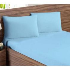 Lençol Casal Queen Cama Box Ponto Palito 3 Pçs Várias Cores - Tuca Cas