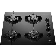 Cooktop 4 Bocas Electrolux a Gás GLP Preto - KE4GP