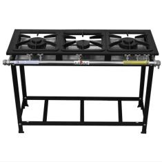 Fogão Serv Kenok 3 Bocas 1 Simples Baixa Pressão FBSE3B.806