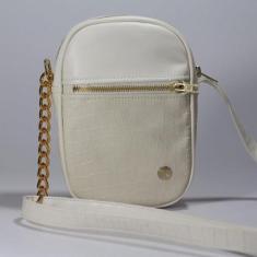 Bolsa Cristiane Mini Shoulder Alça Corrente Lavanda-Feminino