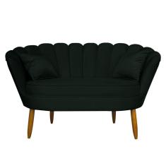 Namoradeira Pétala 2 Lugares Decorativa Veludo Verde - Montanaris Decor