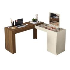 Escrivaninha Canto Penteadeira Star com Vidros de Correr