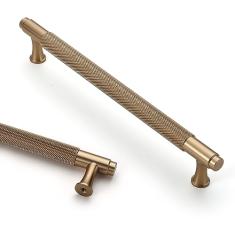 Asidrama Pacote com 10 puxadores de armário de cozinha champanhe bronze 7,5 polegadas (192 mm), puxadores de armário de cozinha para puxadores de gaveta de armário