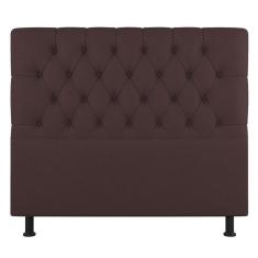 Cabeceira Cama Box Casal King Size Nice 195cm Sintético Marrom - Abmaza