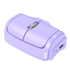 Mouse sem fio - Mouse de anel compacto e portátil com modo duplo 2.4G+BT, compatível com vários sistemas, uso horizontal e vertical, perfeito para laptop