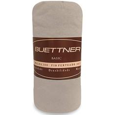 Lençol Queen Avulso Malha 100% Algodão Elástico Buettner Cor:Trigo
