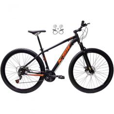 Bicicleta Aro 29 Ksw Xlt 24v Freios Disco Hidráulicos Garfo Suspensão - Preto/laranja Tam.19