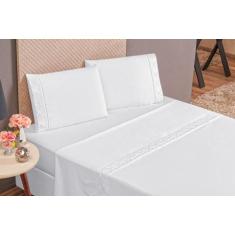 Jogo de cama infinity queen  4 peças de micropercal 400 fios - SAFIRA 