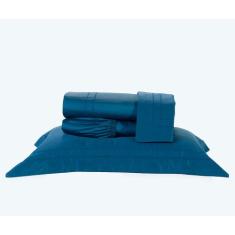 Jogo de Lençol Casal 4 peças 100% Algodão Egípcio 400 Fios Pádua - Zil