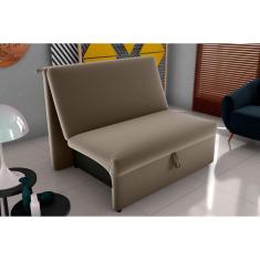 Sofá Cama Malu Veludo Cappuccino E434 - Matrix