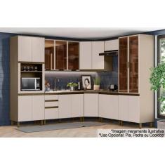 Kit de Cozinha Completa 10 Peças Connect (3Aéreos+3Balcões+2Paneleiros