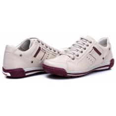 Tênis Casual Sapatênis Couro Legitimo Masculino Jvmarc 3005 - Ranster,