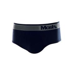 Cueca slip mash 713.02 microfibra sem costura t. p/gg, P, Az08, Azul m