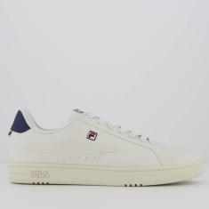 Tênis Fila FX Court 70 Branco e Marinho-Masculino
