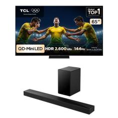 Combo Smart TV TCL 65 QLED Mini LED 4K C7K WiFi 144Hz 65C7K e Soundbar