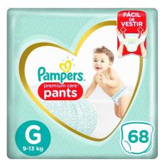 Fralda Pampers Premium Care Pants Top Tamanho G 68 unidades