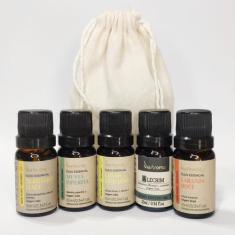 Kit Aromaterapia Depressão 5 Óleo Essencial Via Aroma